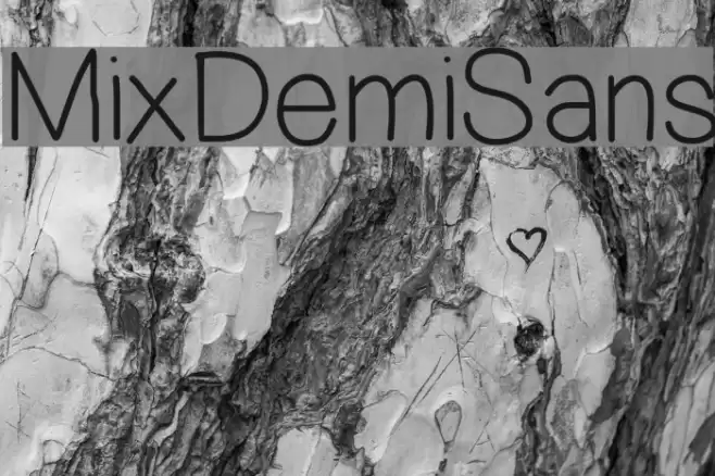 MixDemiSans Font examples