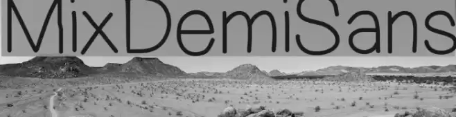 MixDemiSans Font examples