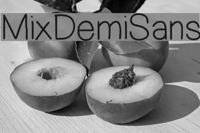 MixDemiSans Font examples