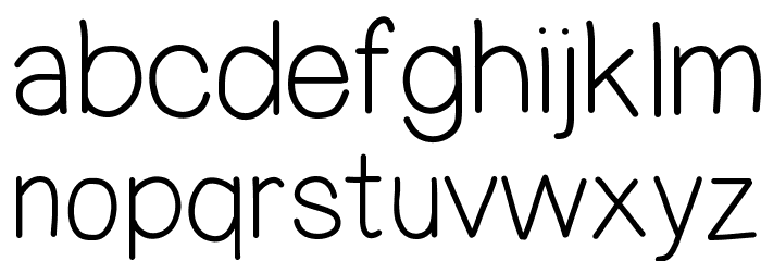 MixDemiSans Font LOWERCASE
