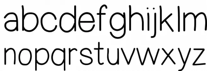 MixDemiSans Schriftart Kleinbuchstaben