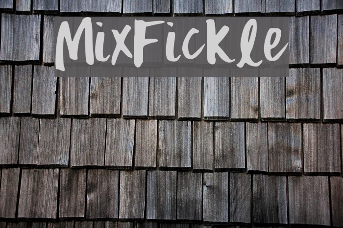 MixFickle Font examples
