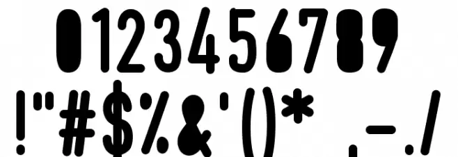 MixJib Font OTHER CHARS