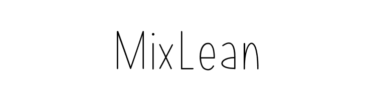 MixLean  フリーフォントのダウンロード