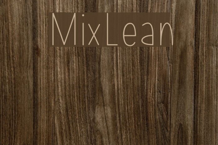 MixLean Font examples
