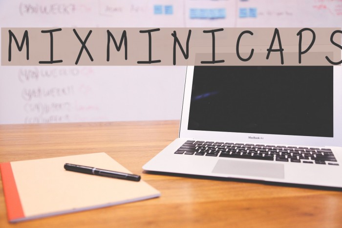 MixMiniCaps Font examples