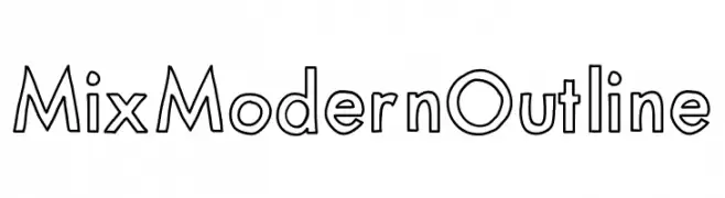 MixModernOutline  font caratteri gratis