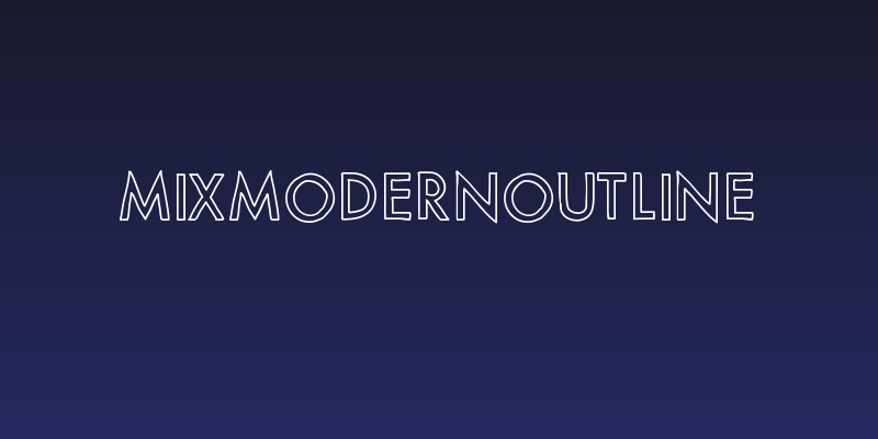 MixModernOutline Social Header