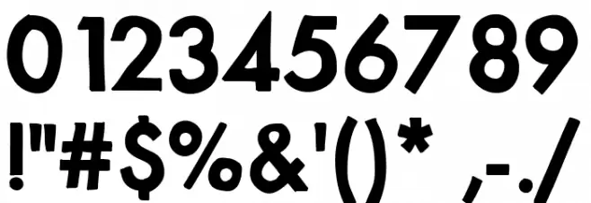 MixModernSolid Font OTHER CHARS