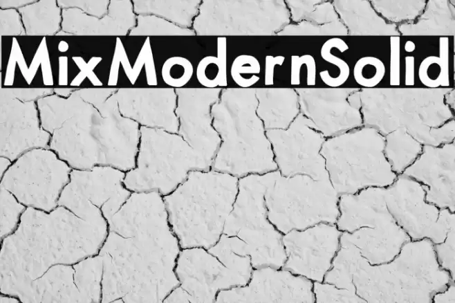 MixModernSolid Font examples