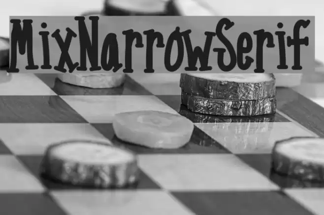 MixNarrowSerif Font examples