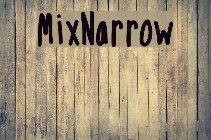 MixNarrow Font examples