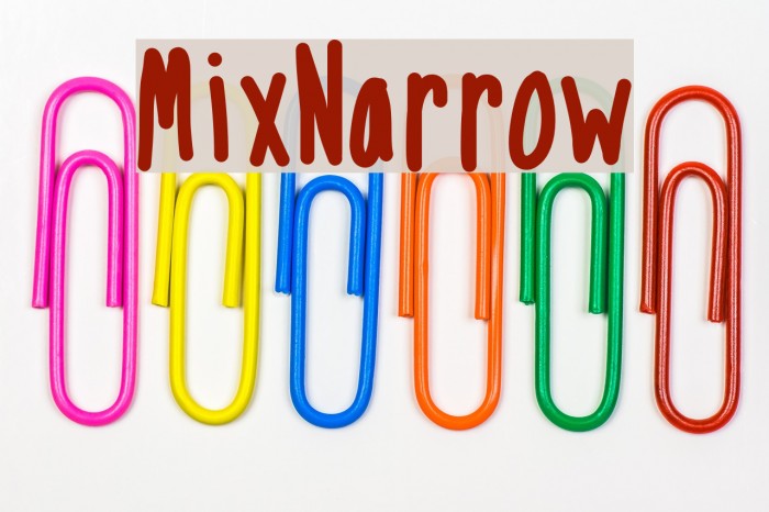 MixNarrow Font examples