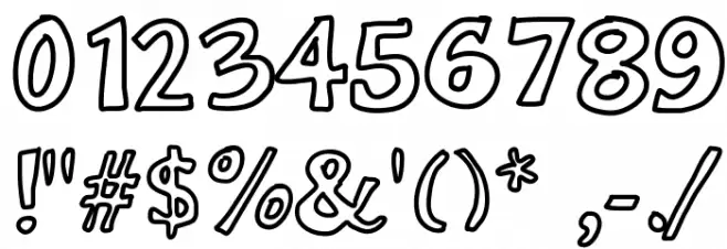 MixOutline Font OTHER CHARS