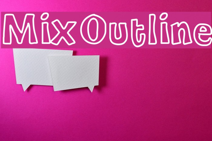 MixOutline Fonte examples