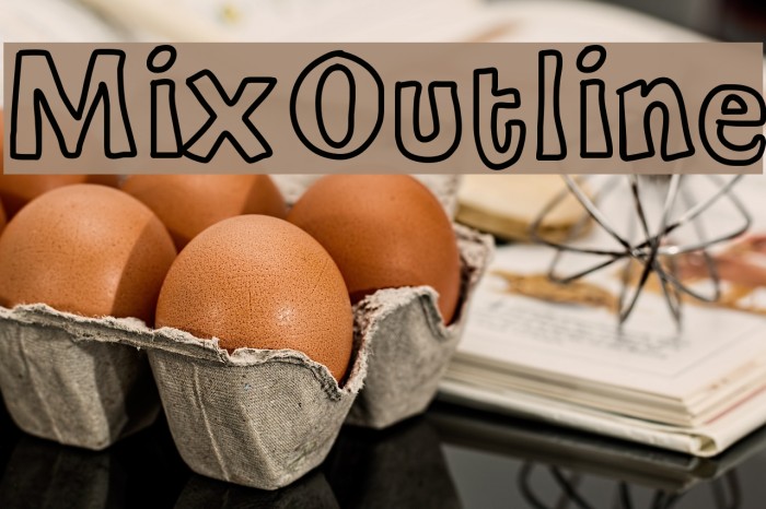 MixOutline Fonte examples