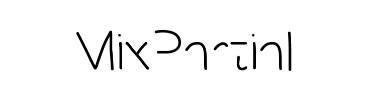 MixPartial  Frei Schriftart Herunterladen