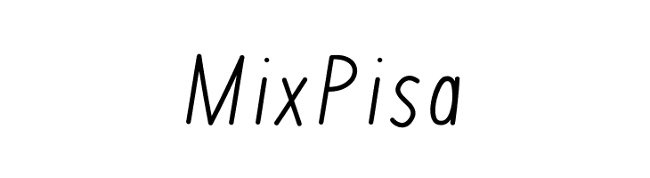 MixPisa  font caratteri gratis