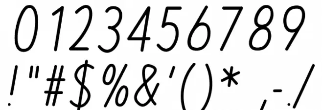 MixPisa Font OTHER CHARS