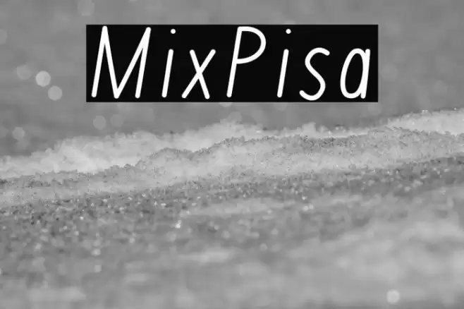 MixPisa Font examples