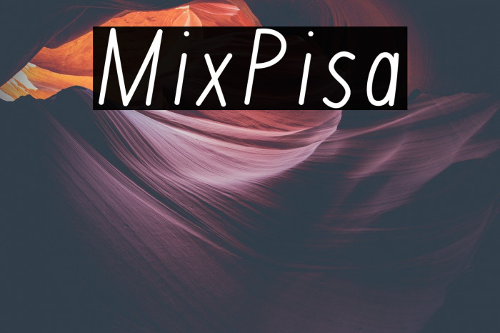 MixPisa Font examples