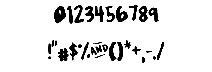 MixPlump Font OTHER CHARS