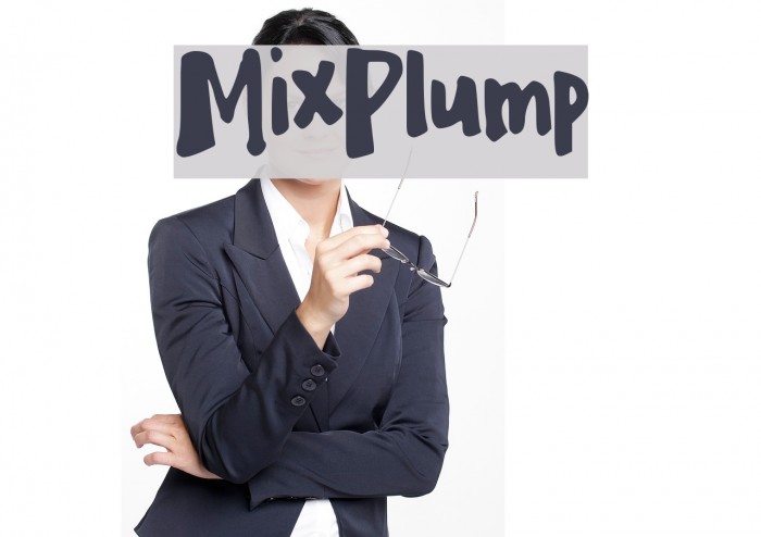 MixPlump Font examples