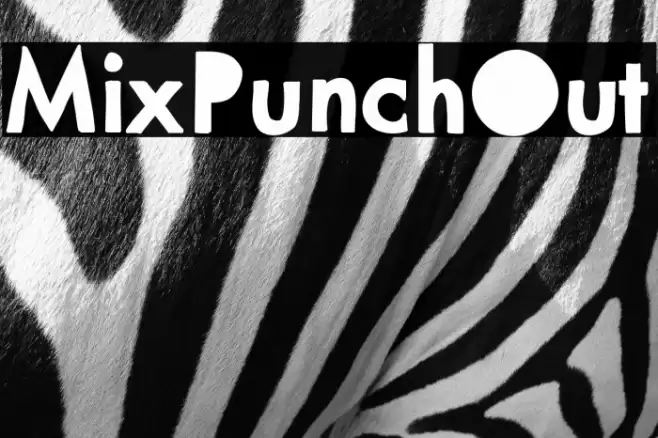 MixPunchOut Font examples