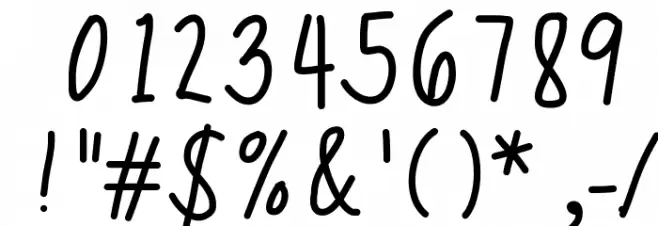 MixScribble Font OTHER CHARS