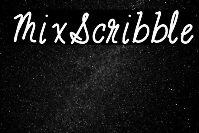 MixScribble Font examples