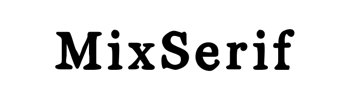 MixSerif  Free Fonts Download