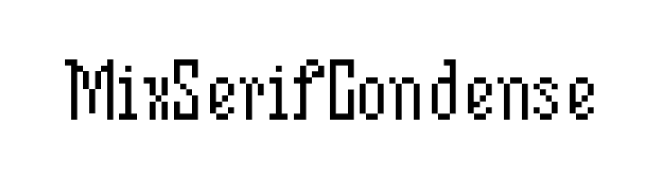MixSerifCondense  フリーフォントのダウンロード