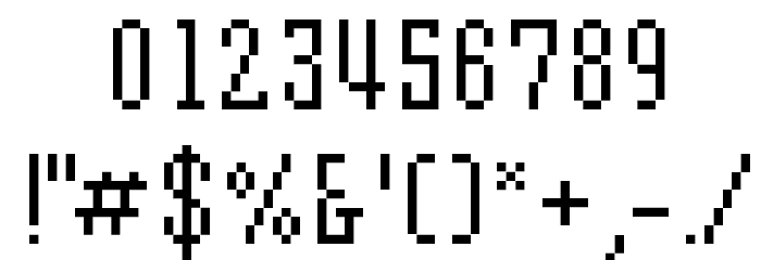 MixSerifCondense Font OTHER CHARS