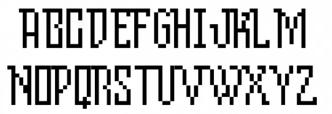 MixSerifCondense Schriftart Groß