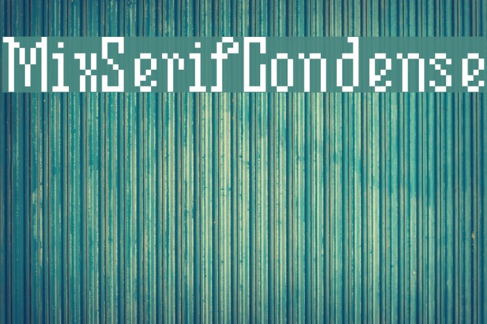MixSerifCondense Font examples