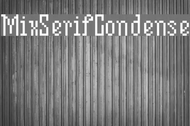 MixSerifCondense Example 1
