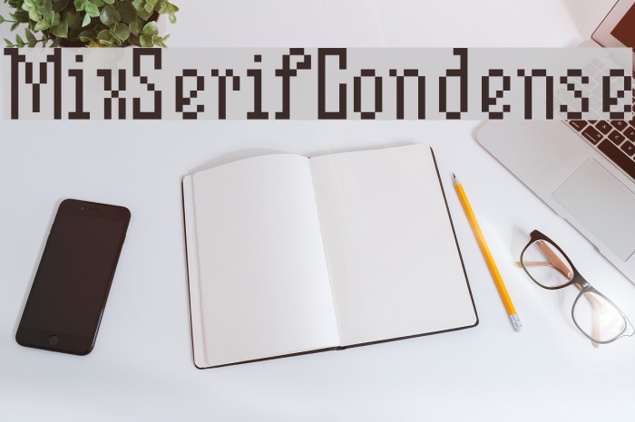 MixSerifCondense Font examples