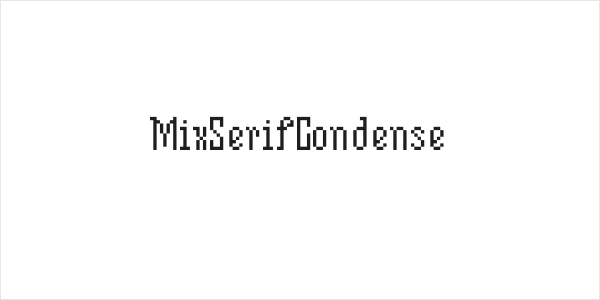 MixSerifCondense Logo