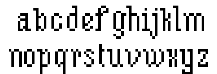 MixSerifCondense Font LOWERCASE