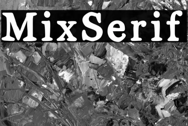 MixSerif Font examples