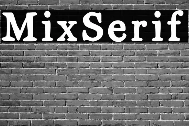 MixSerif Font examples