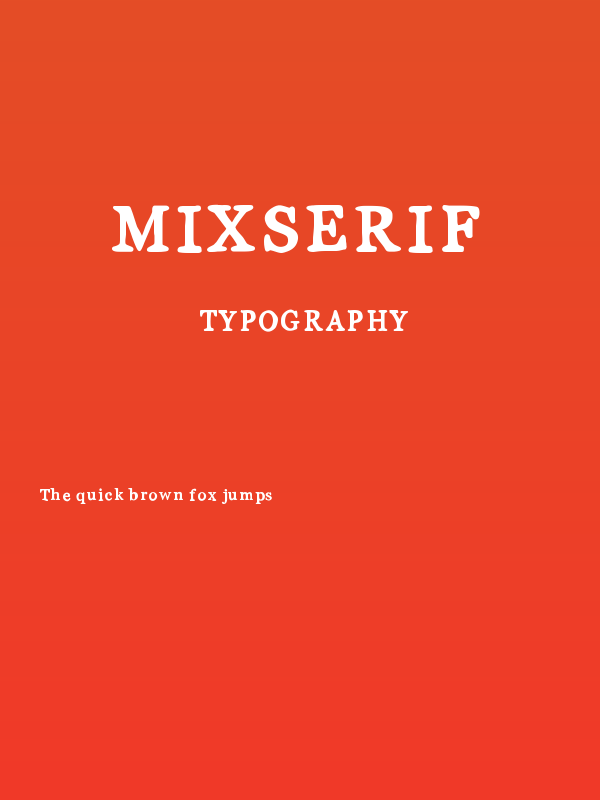 MixSerif Poster