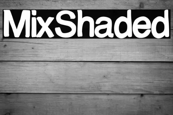 MixShaded Font examples