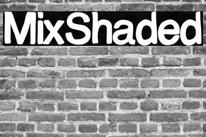 MixShaded Font examples