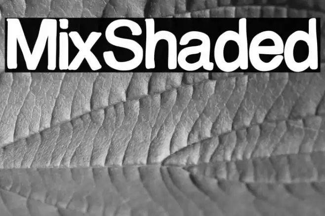 MixShaded Font examples