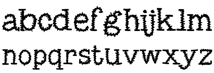 MixSquiggle Font LOWERCASE