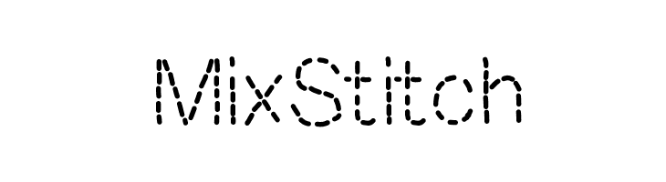 MixStitch Schriftart