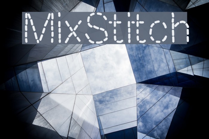 MixStitch Schriftart examples