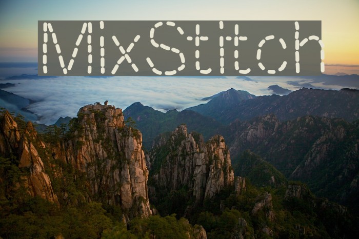 MixStitch Schriftart examples