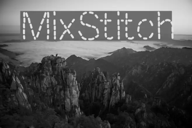 MixStitch Font examples